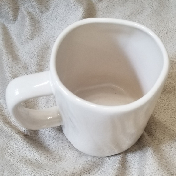 Rae Dunn Hot Cocoa Christmas Holiday Coffee Mug. White w/ Red Letters. - Picture 3 of 4